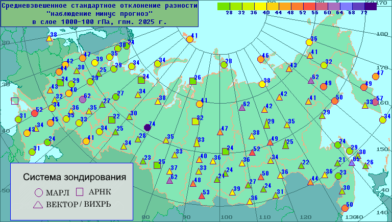 ���������� ������������������ �������� '����������-�������' ��� ������������� � ���� 1000-100 ���